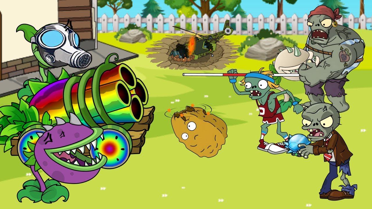 Pvz Animation | Ataque surpresa no jardim da frente vira pura confusão – o que vai rolar?