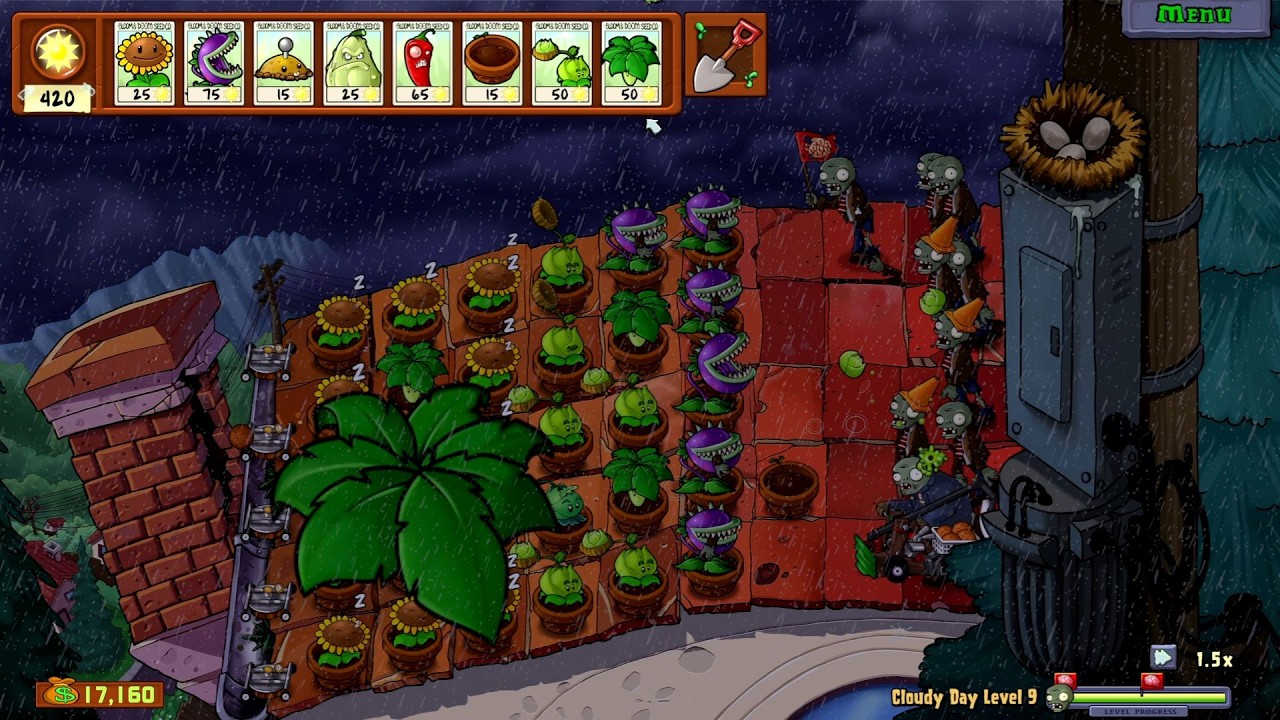 Plants VS. Zombies: Replanted (PC) // Cloudy Day (LVL 9-12) - 100% Walkthrough