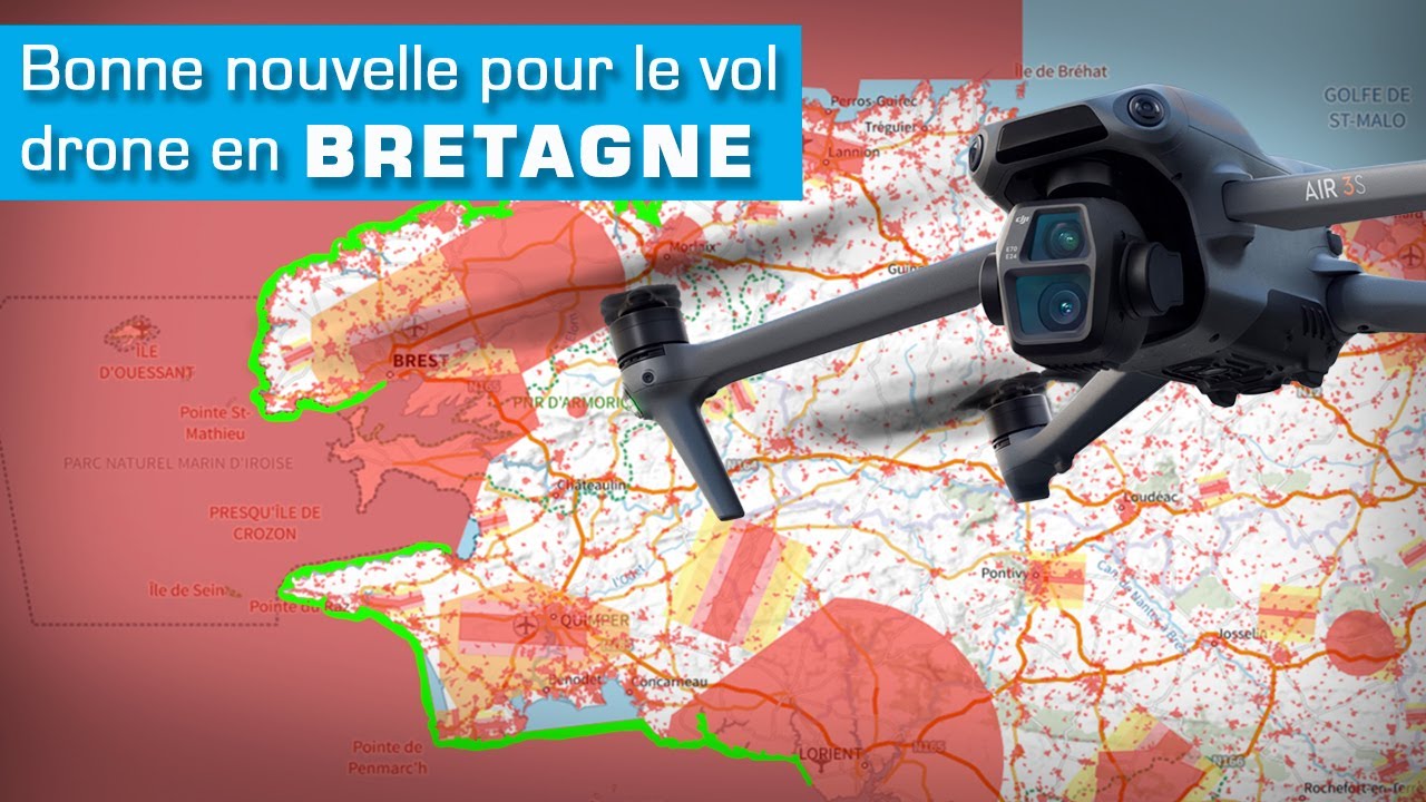 DRONE en BRETAGNE : Vol d&eacute;sormais autoris&eacute; sur le littoral !