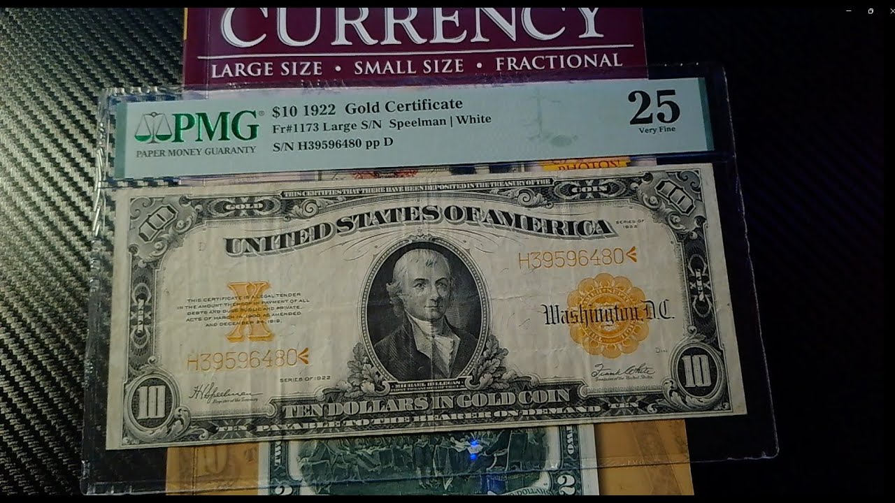 Old US Currency ASMR: The 1922 $10 Gold Certificate