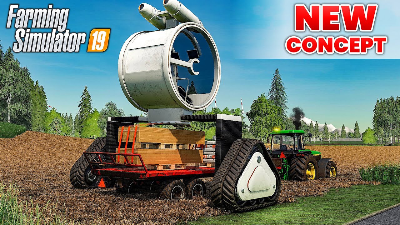 NEW Concept Carrier | Test in Extreme Conditions (mud) | Farming Simulator 19