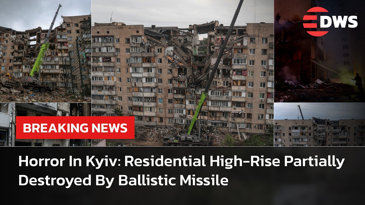 Kyiv Under Fire: Nine-Story Building Collapses Overnight After Mass Russian Missile Attack | AH14