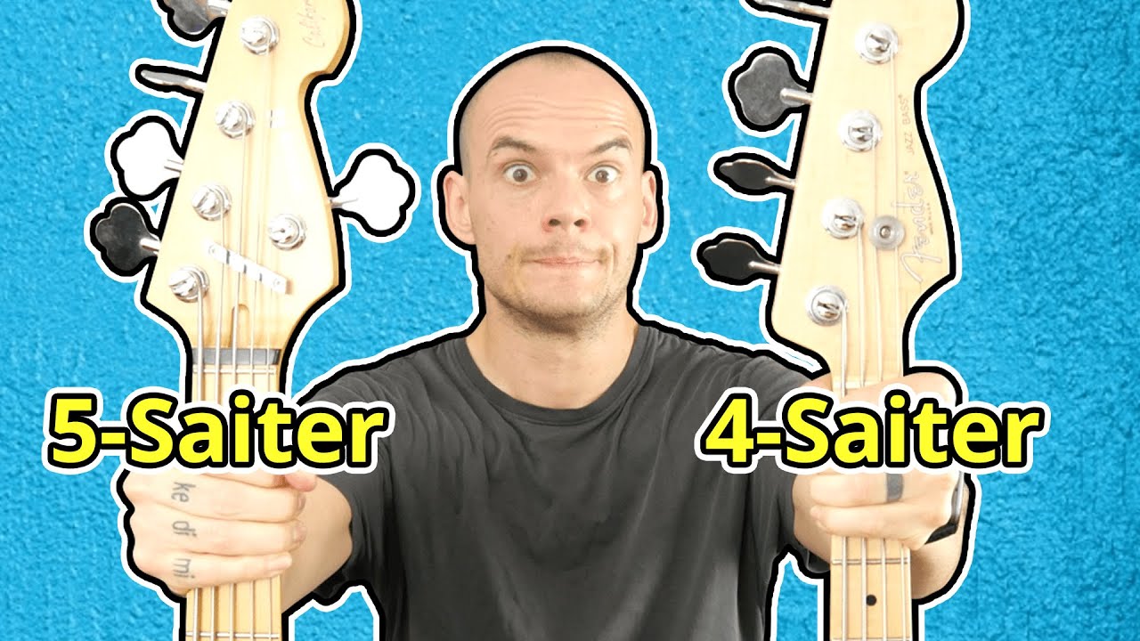 5-Saiter Riffs AUF DEM 4-SAITER spielen - Drop D Tuning E-Bass Tutorial