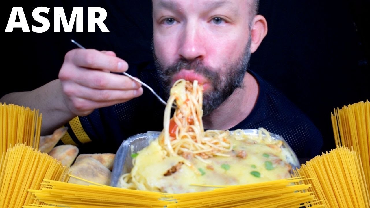 ASMR SPAGHETTI BOLONEGNESE MUKBANG (Pasta and Meat Sauce) NO TALKING | Yannis ASMR