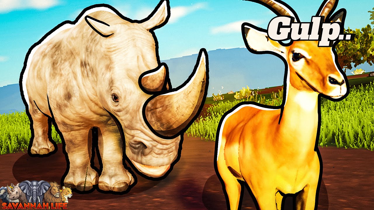 СЫГРАЙТЕ ИГРОКОВ В РОЛИ НОСОРОГА В SAVANNAH LIFE ROBLOX PT 2!