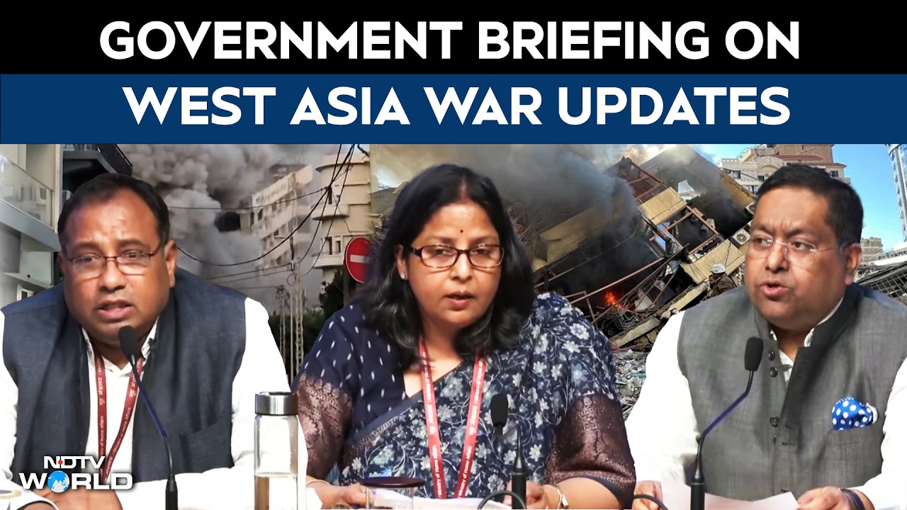 Government Press Conference LIVE: Inter-Ministerial Briefing on Recent Developments in West Asia