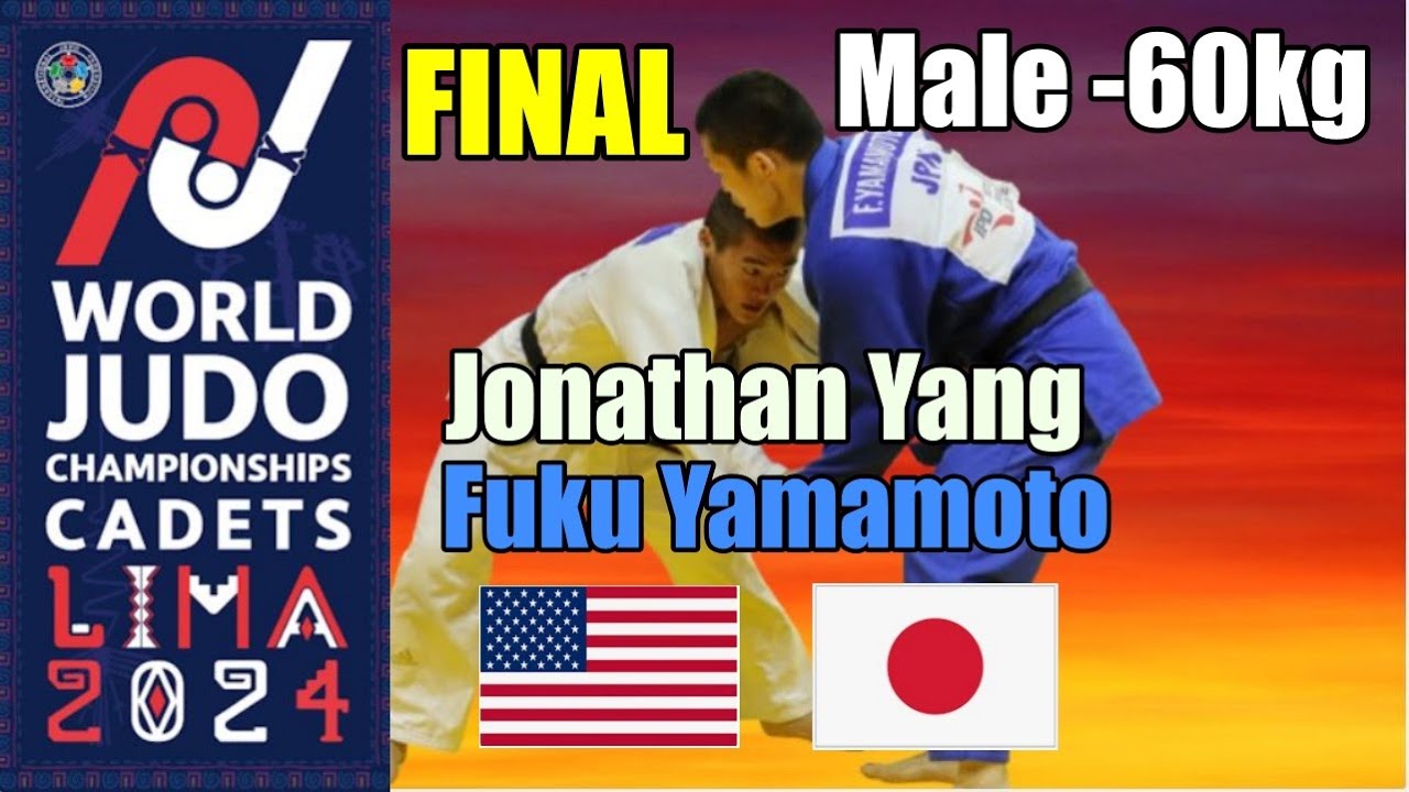 Jonathan Yang (USA) Vs. Fuku Yamamoto (JPN) - Historical must-see Judo -60kg FINAL #judo