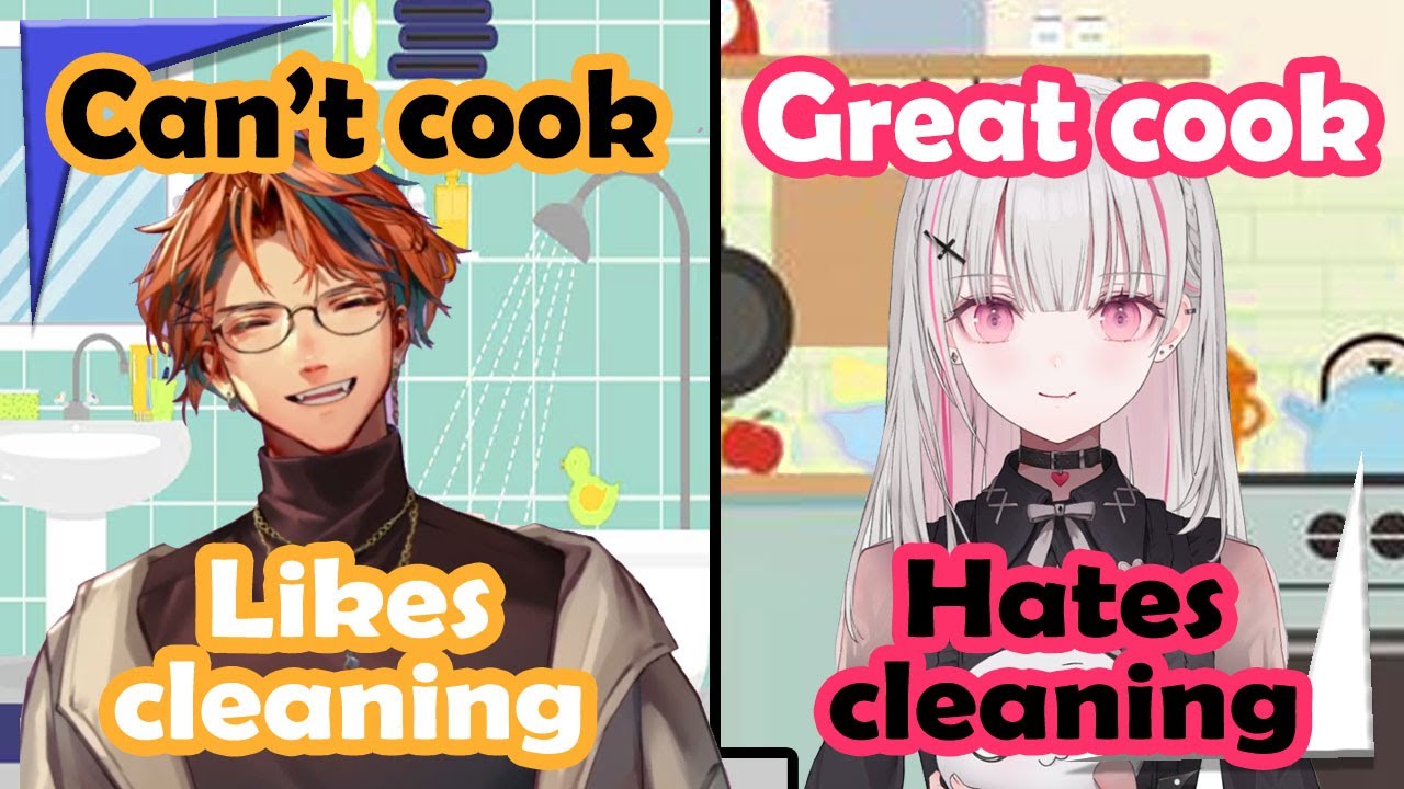 Roberu and Asumi find out they're perfect for living together【Holostars EngSub】