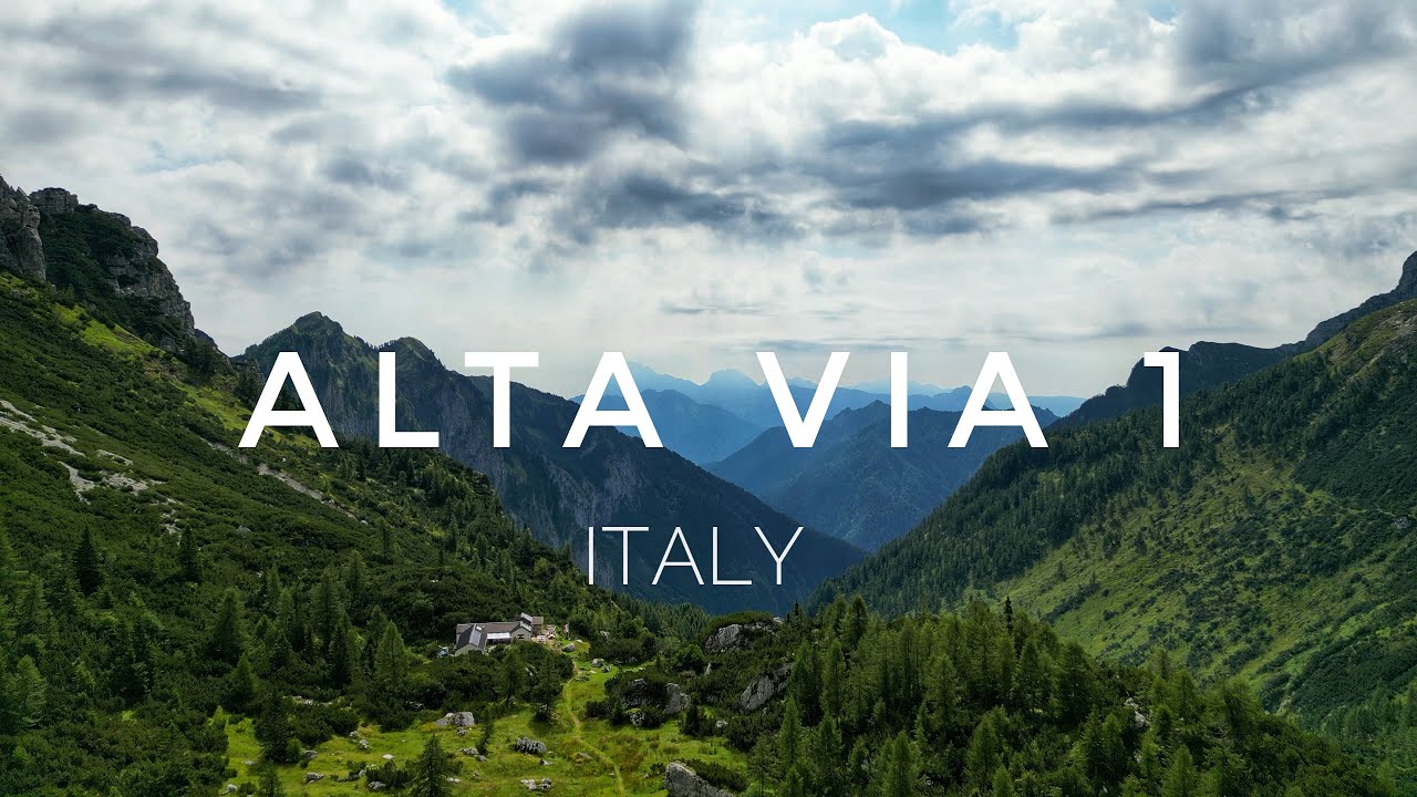 Hiking on the Alta Via 1 Dolomites Italy