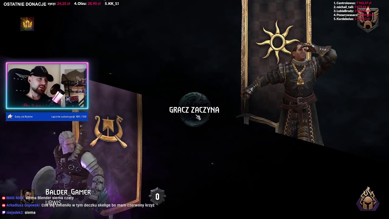 Pierwszy stream Gwint - Drugi stream Balder's Gate