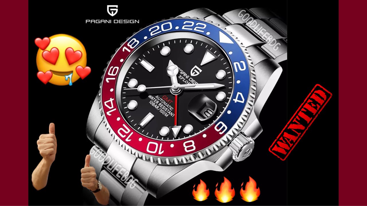 Pagani Design Pepsi GMT ⭐️ Extra HOT ⭐️ Rolex BLRO Homage ( Review Indonesia )