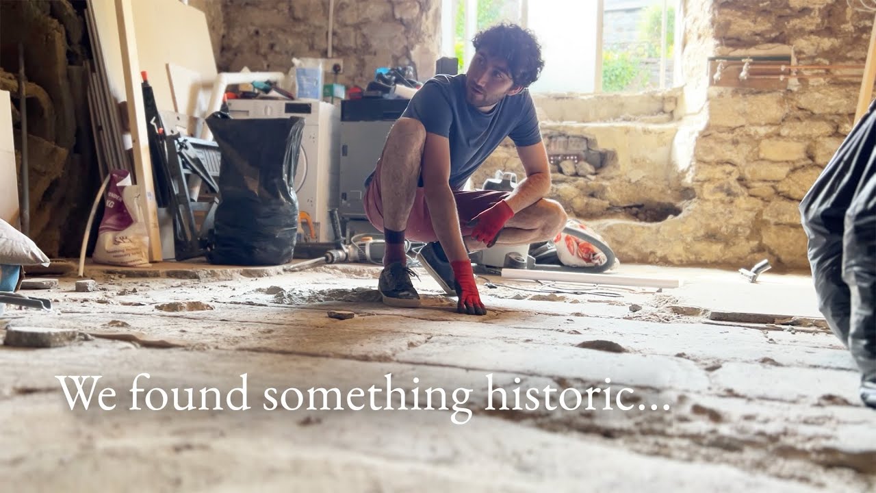 Finding a Hidden 250 Year Old Granite Stone Floor | 1700's Cornish Cottage Renovation