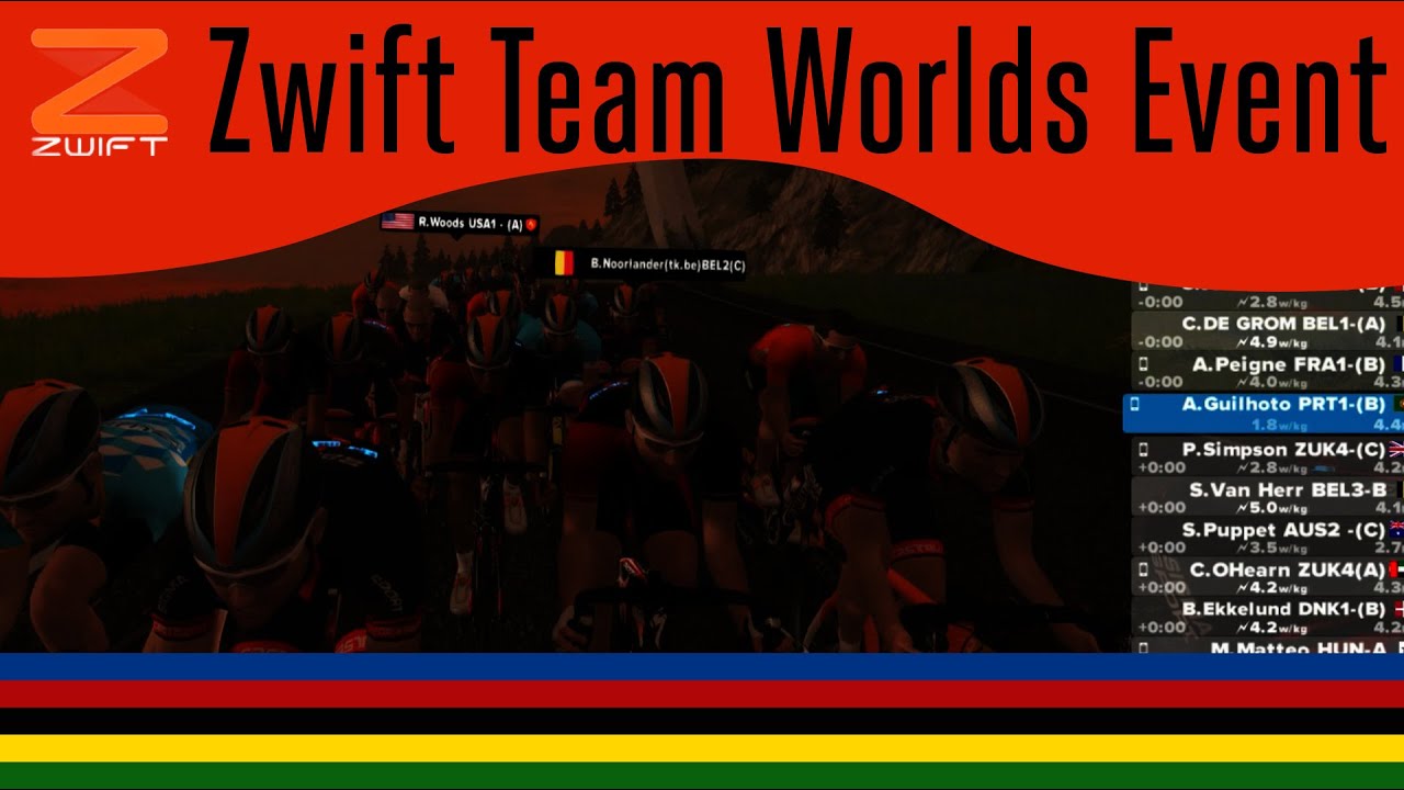 Zwift Worlds Team Race Highlights