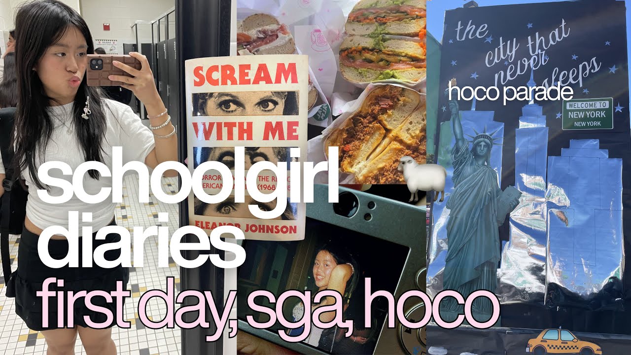 💭 SCHOOLGIRL DIARIES: first day of hs, going to hoco alone, spirit week