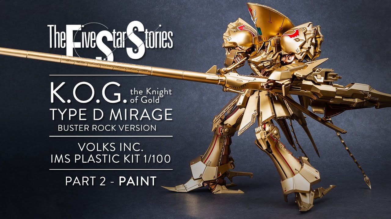 Five Star Stories - Volks Knight of Gold *Buster Cannon Version 1/100 IMS - Part 2 Paint