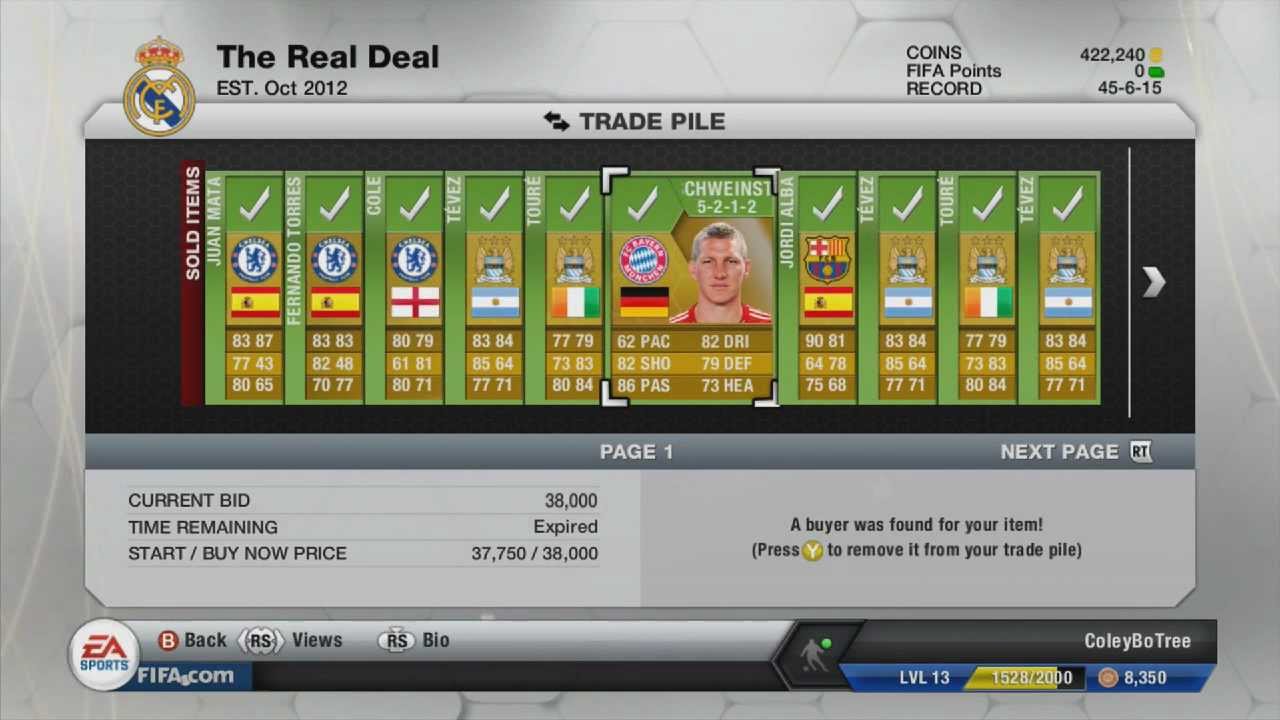 FIFA 13 Ultimate Team | Highly Effective Trading Method!