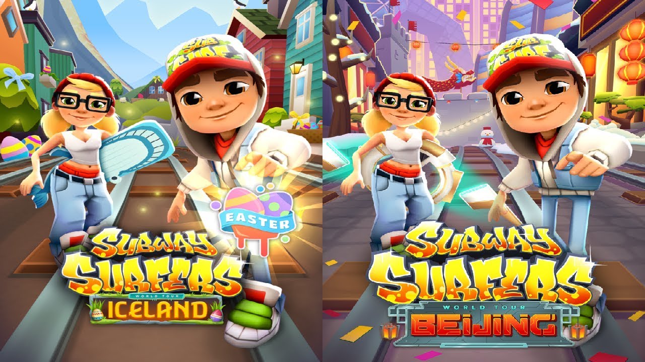 Subway Surfers: Iceland VS Beijing Gameplay