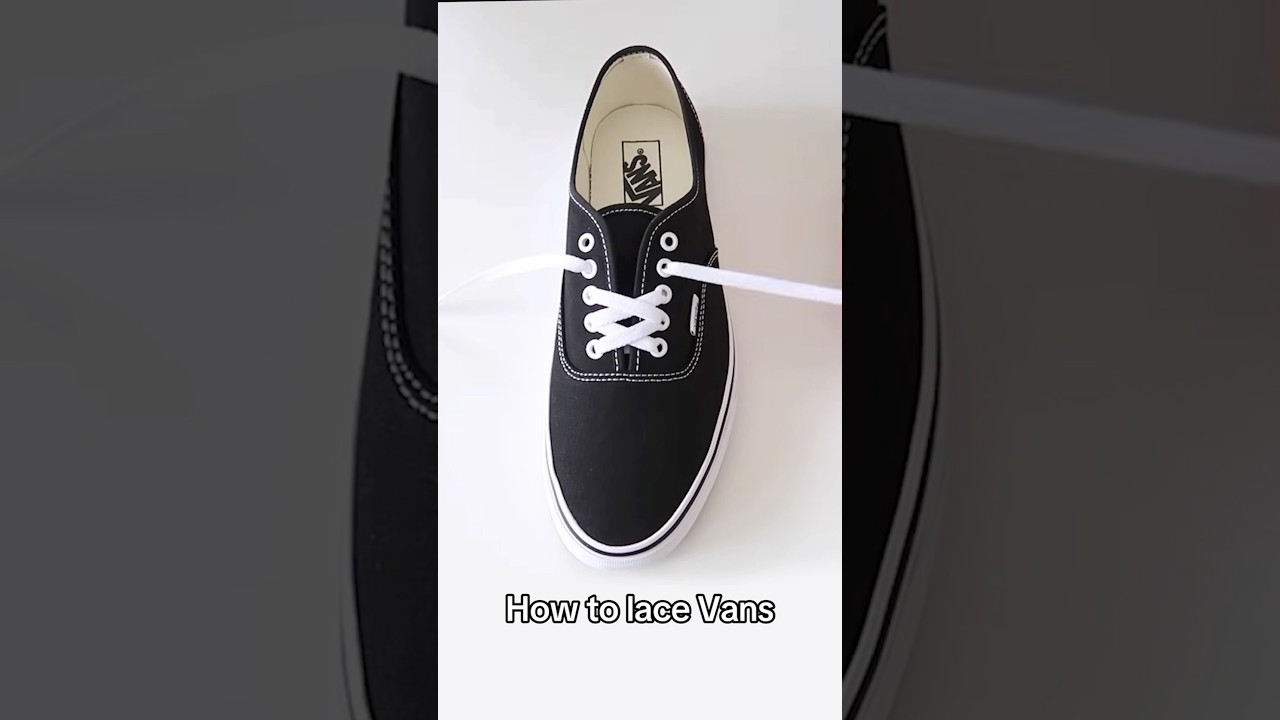 Как зашнуровать оригинальные Vans 🤩😮&zwj;💨‼️ #кроссовки #vans #шнуровка #урок