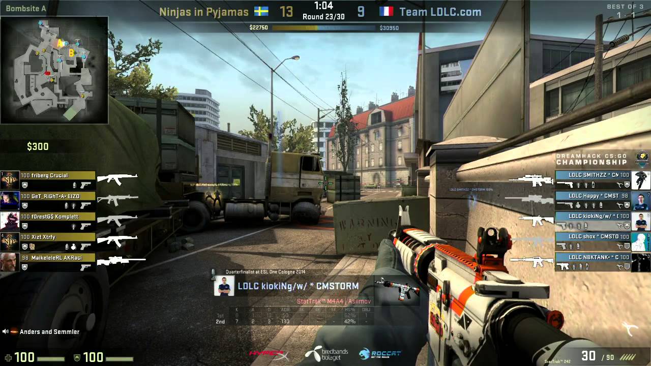 DreamHack Winter 2014: NIP vs LDLC G3 | Ninjas in Pyjamas vs Team-LDLC G3 (29.11.2014)