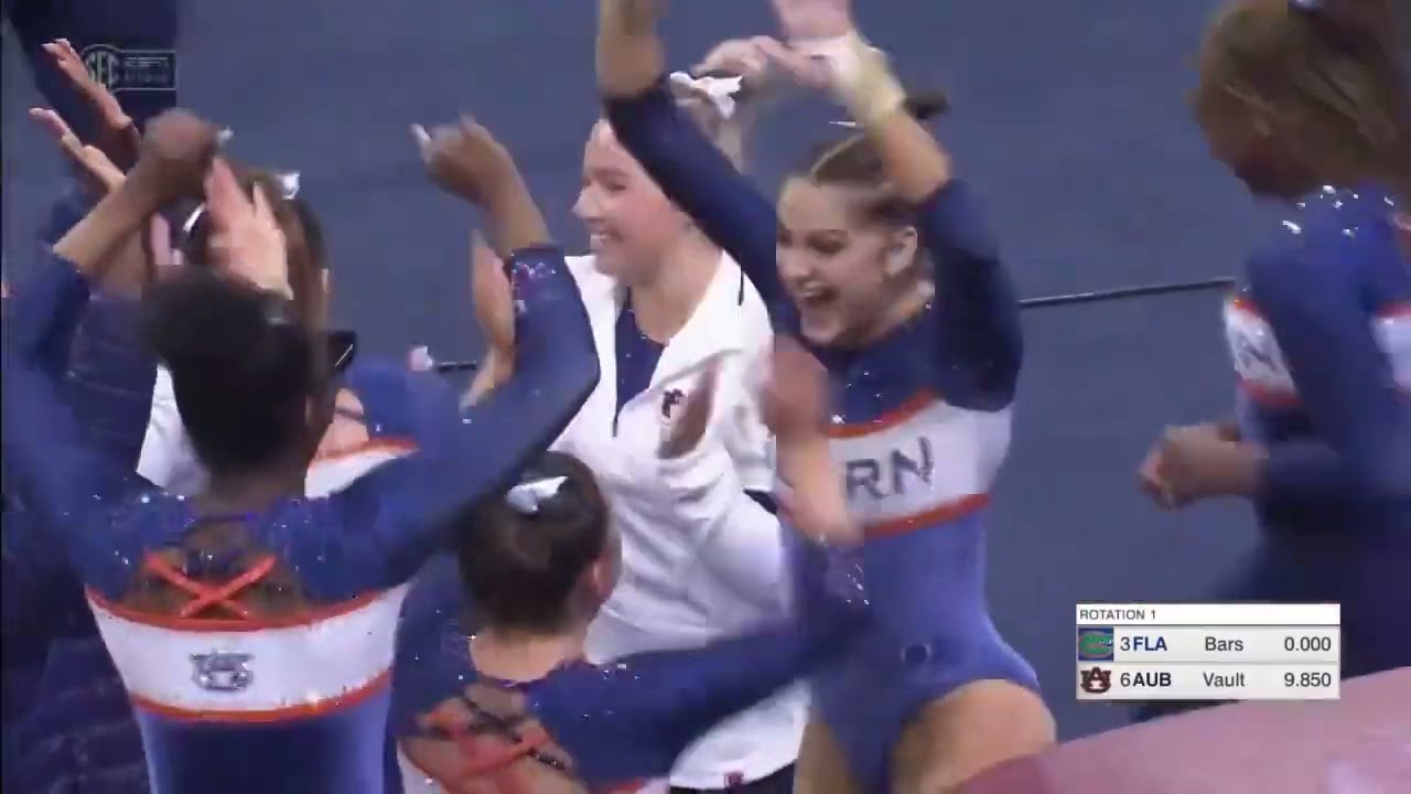 Cassie Stevens (Auburn) Vault 2022 vs Florida 9.975