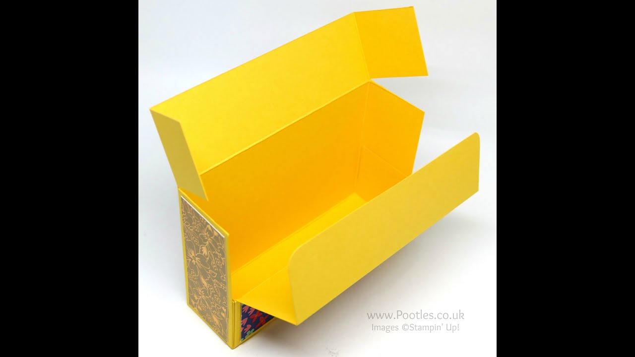Hinged Box using Stampin' Up! Affectionately Yours DSP