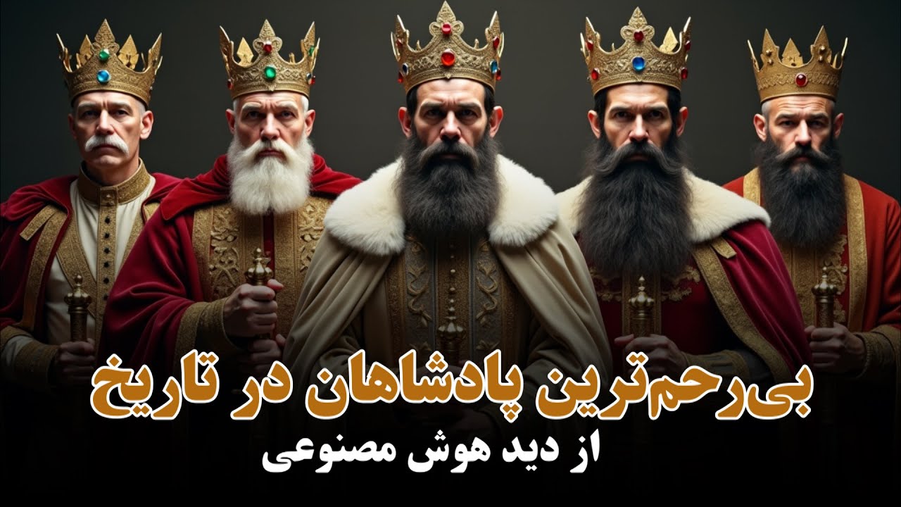 دیوانه‌ترین پادشاهان تاریخ از دید هوش مصنوعی