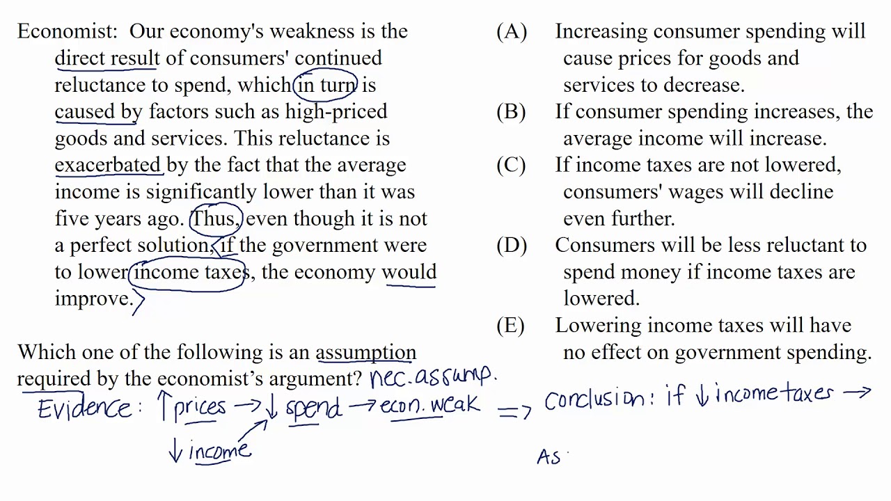Necessary assumptions | Video lesson | Logical Reasoning | LSAT | Khan Academy