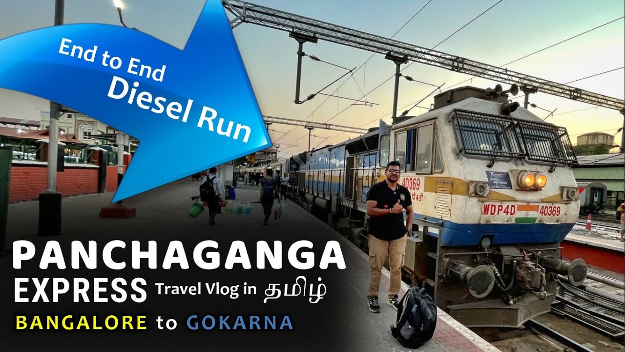 PANCHAGANGA EXPRESS | TRAVEL VLOG | BANGALORE to GOKARNA ROAD | INDIAN RAILWAYS