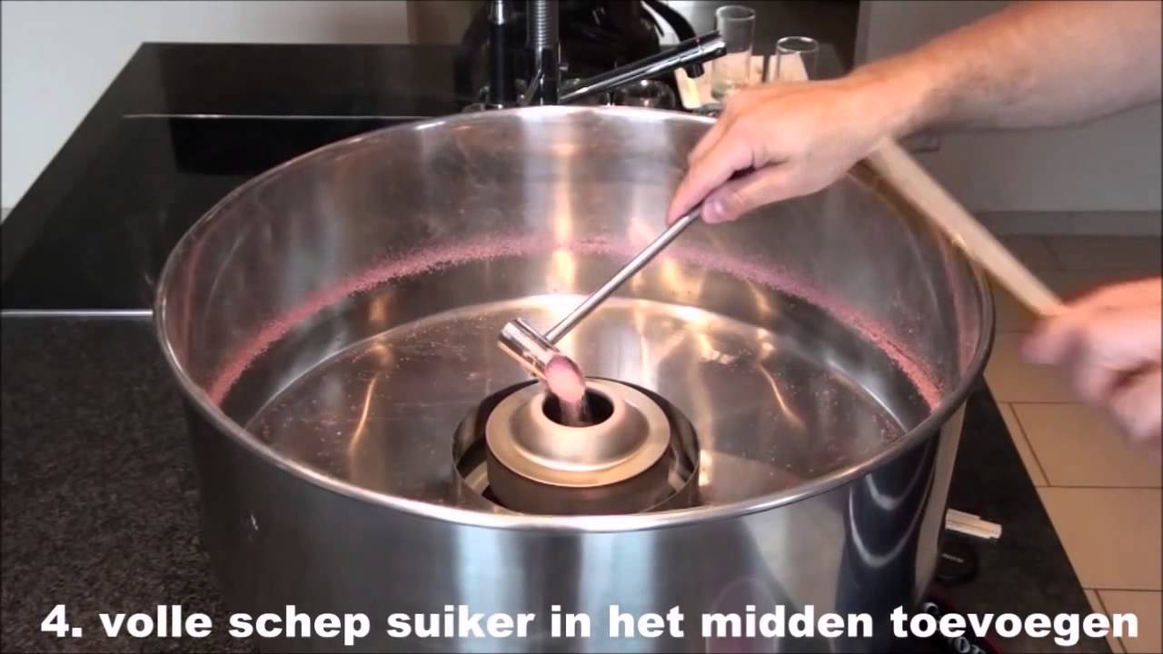 Janverhuurtalles - Handleiding suikerspin machine