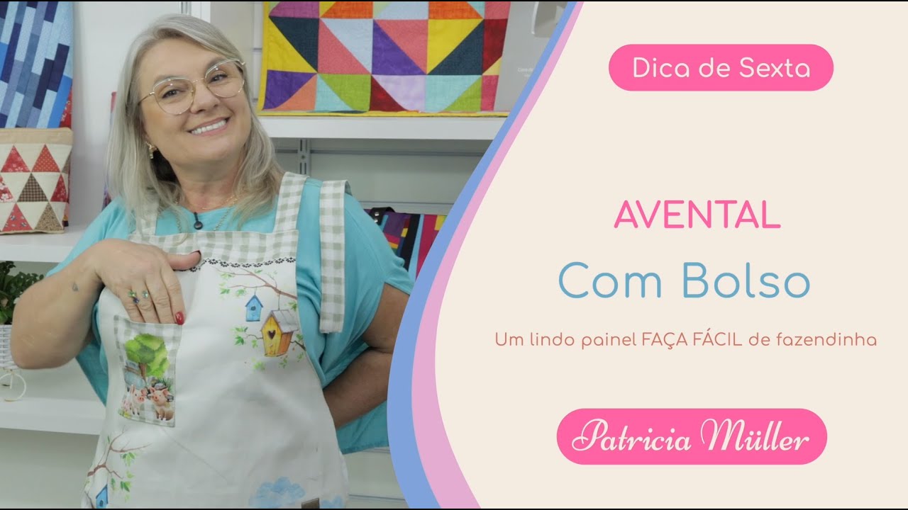 Avental Fa&ccedil;a F&aacute;cil com tema de fazendinha, uma facilidade CENTER PANOS | Dica de Sexta