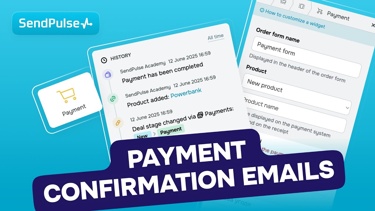 How to automate payment confirmation emails in SendPulse