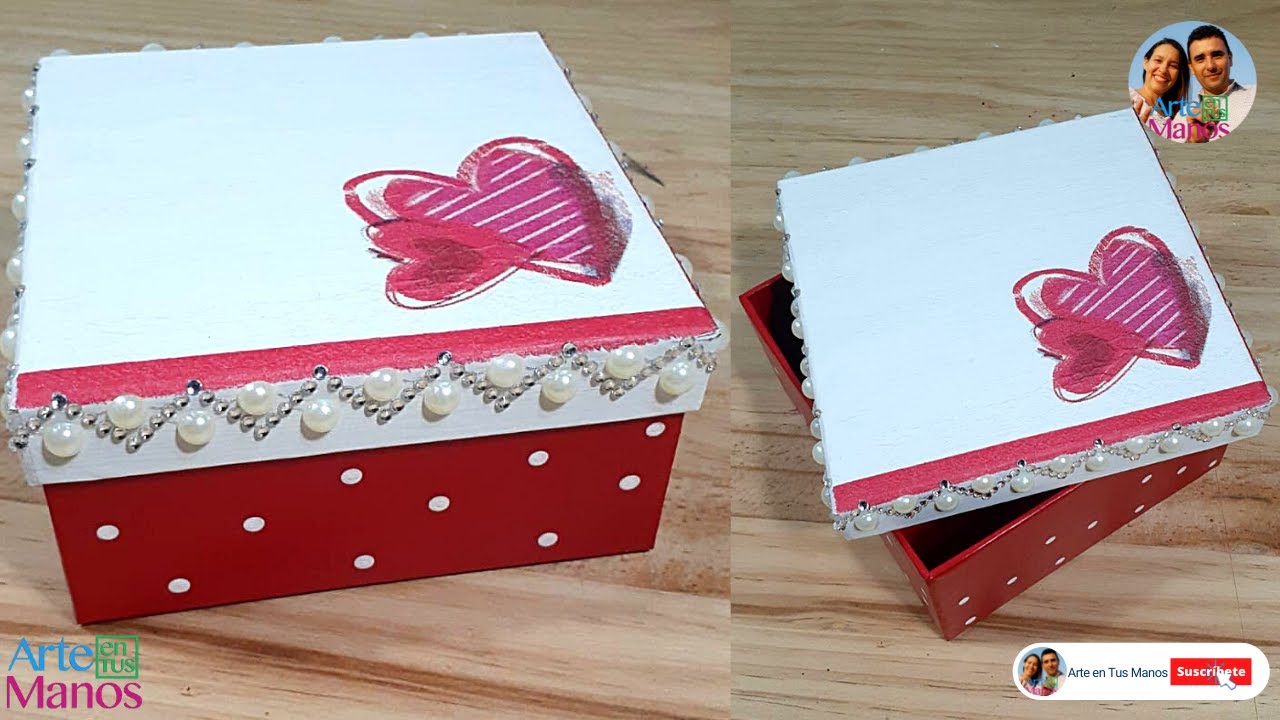 ❤️Cómo DECORAR CAJAS Con Servilletas, Fácil y económico con Arte en Tus Manos