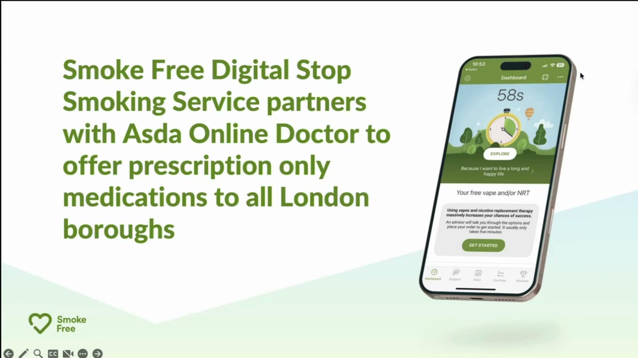 Varenicline, Cytisinicline and the Smoke Free App for London - Webinar Recording