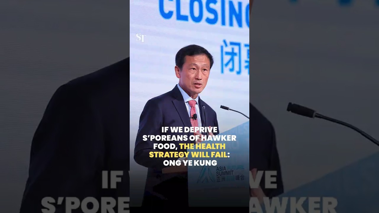 If we deprive S’poreans of hawker food, the health strategy will fail: Ong Ye Kung