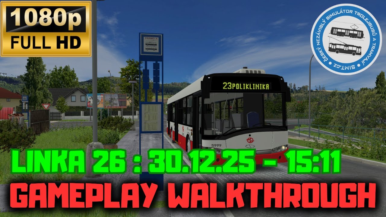 LINKA 26 - NEM. VRESINY | 30.12.2025 - 15:11 | IRISBUS CITELIS - SIMT CZ/SK
