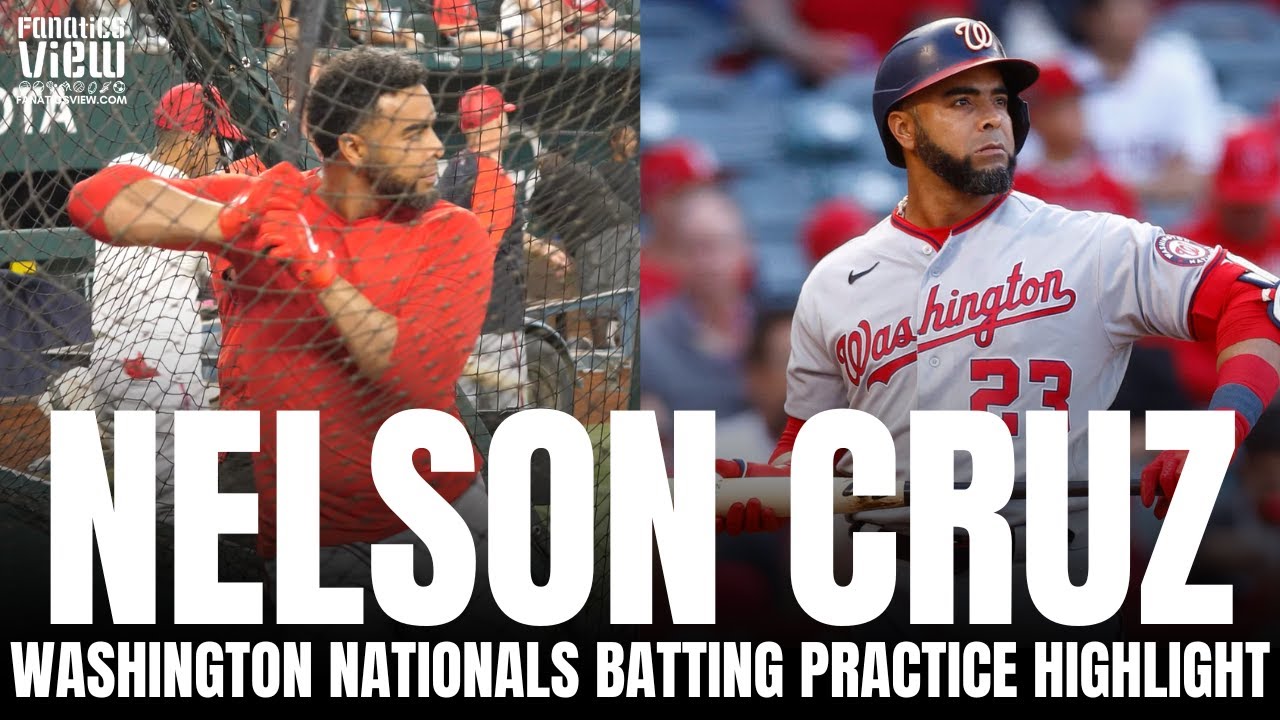 Nelson Cruz CRUSHES Homers With Ease in Batting Practice | Washington Nationals Highlight