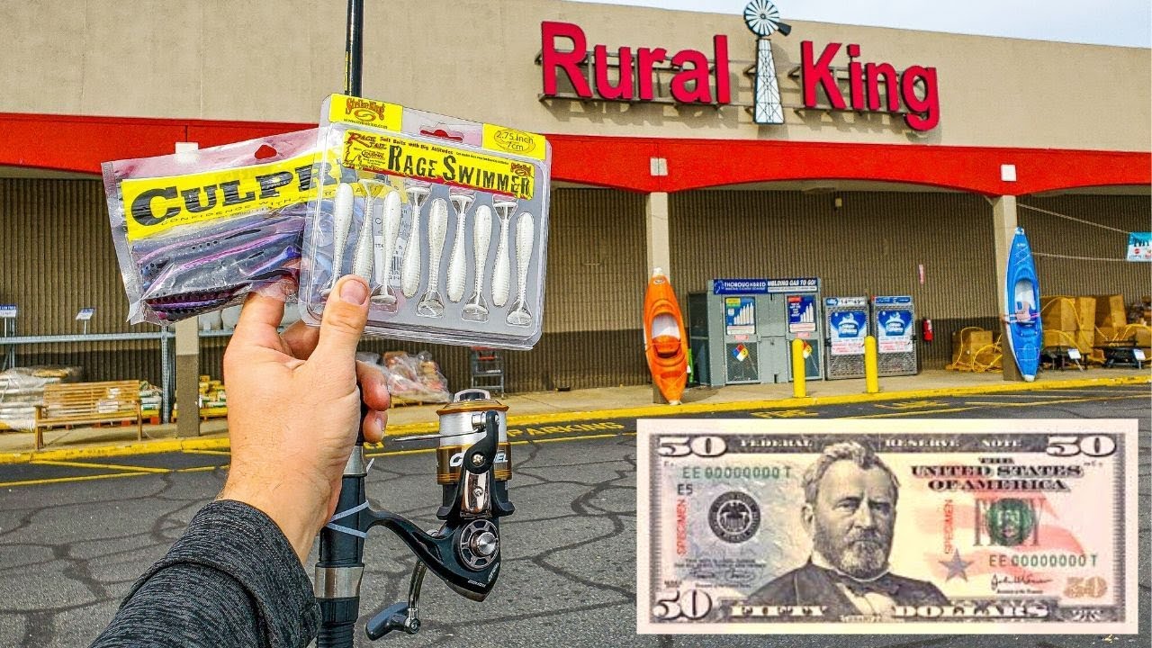 $50 Rural King Fishing CHALLENGE (Farm Store!!)