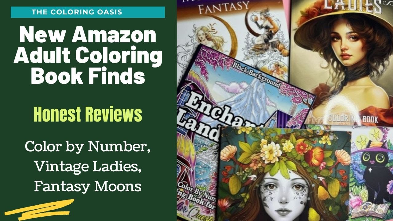 Amazon Coloring Book Haul Happy Mail | Enchanted Landscapes, Forest Fairies, Moonlight Fantasy