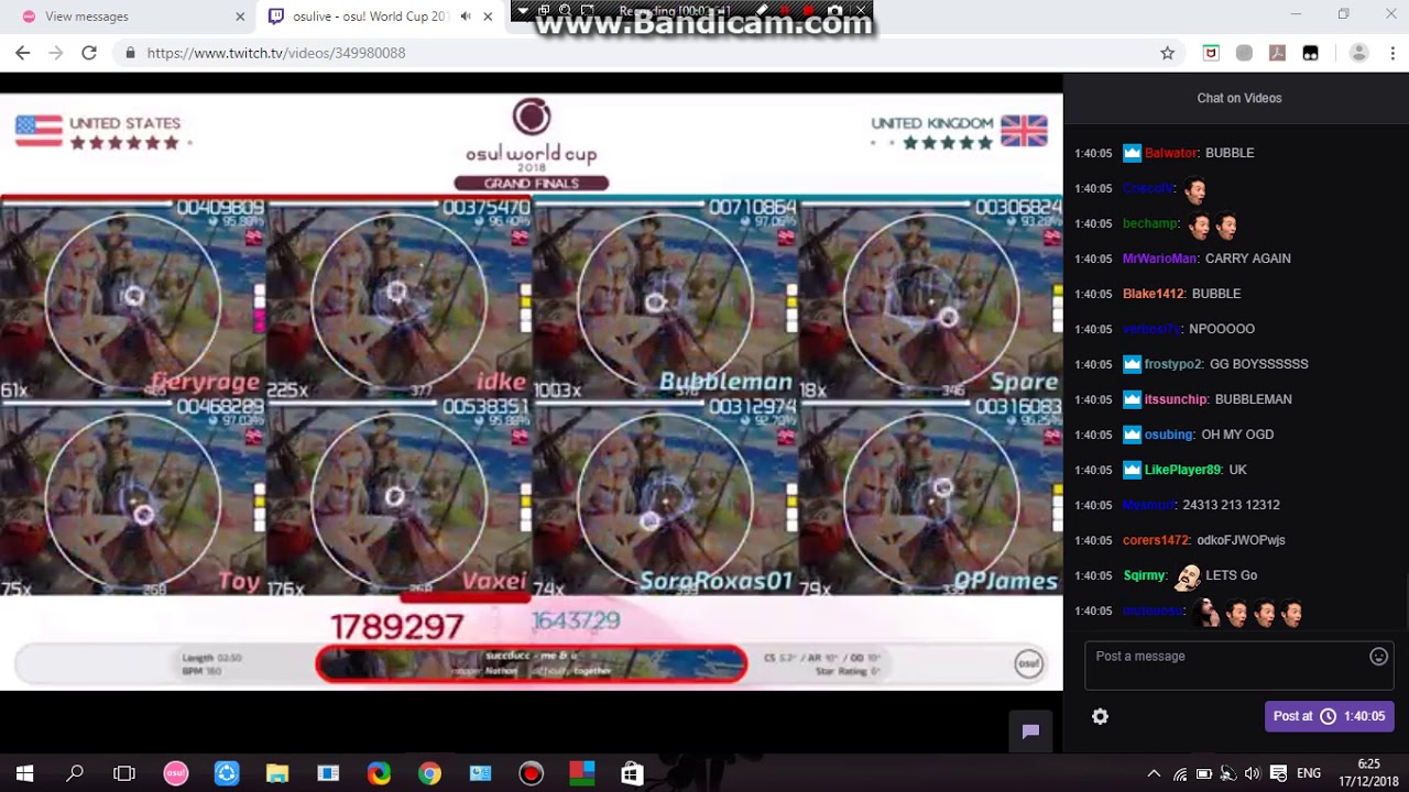 OWC 2018 | USA vs United Kingdom on succducc - me & u [together]+HR