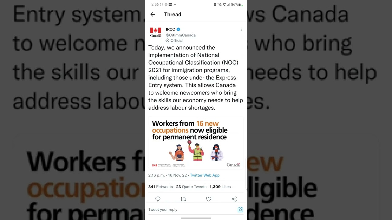 Important: IRCC Moves To NOC 2021 Occupations - Update Your Express Entry Profile