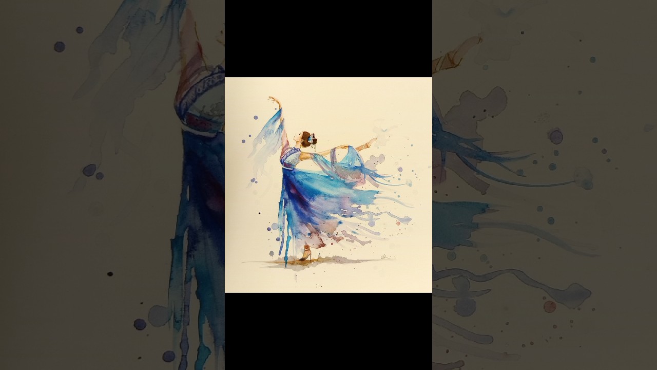 Ballerina ad acquerello