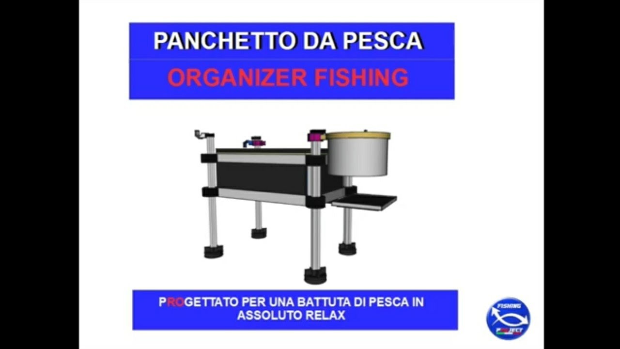 PANCHETTO DA PESCA PERSONALIZZATO IN GRAFICA 3D