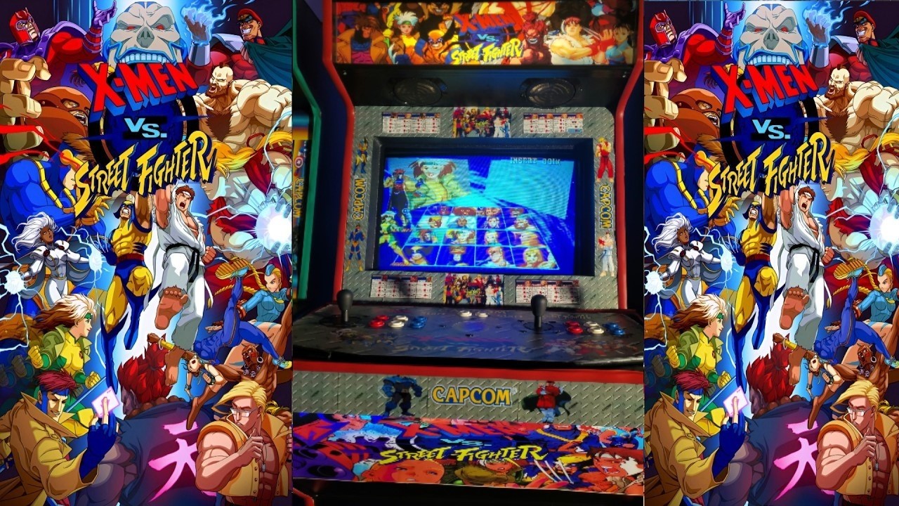Gambit & Rogue! X-men Vs Street Fighter Arcade(1996) Long-Play
