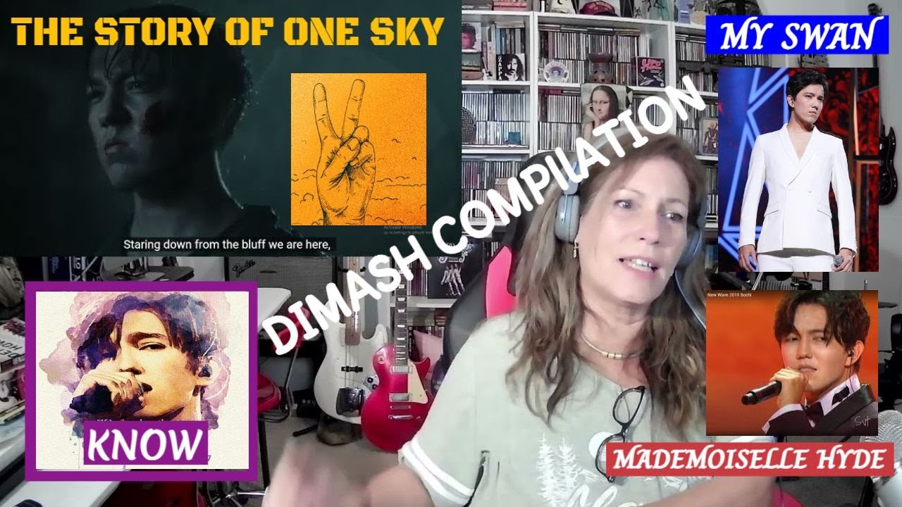DIMASH 4X Reaction: STORY OF ONE SKY + MADEMOISELLE HYDE+ KNOW + MY SWAN #reaction #tsel