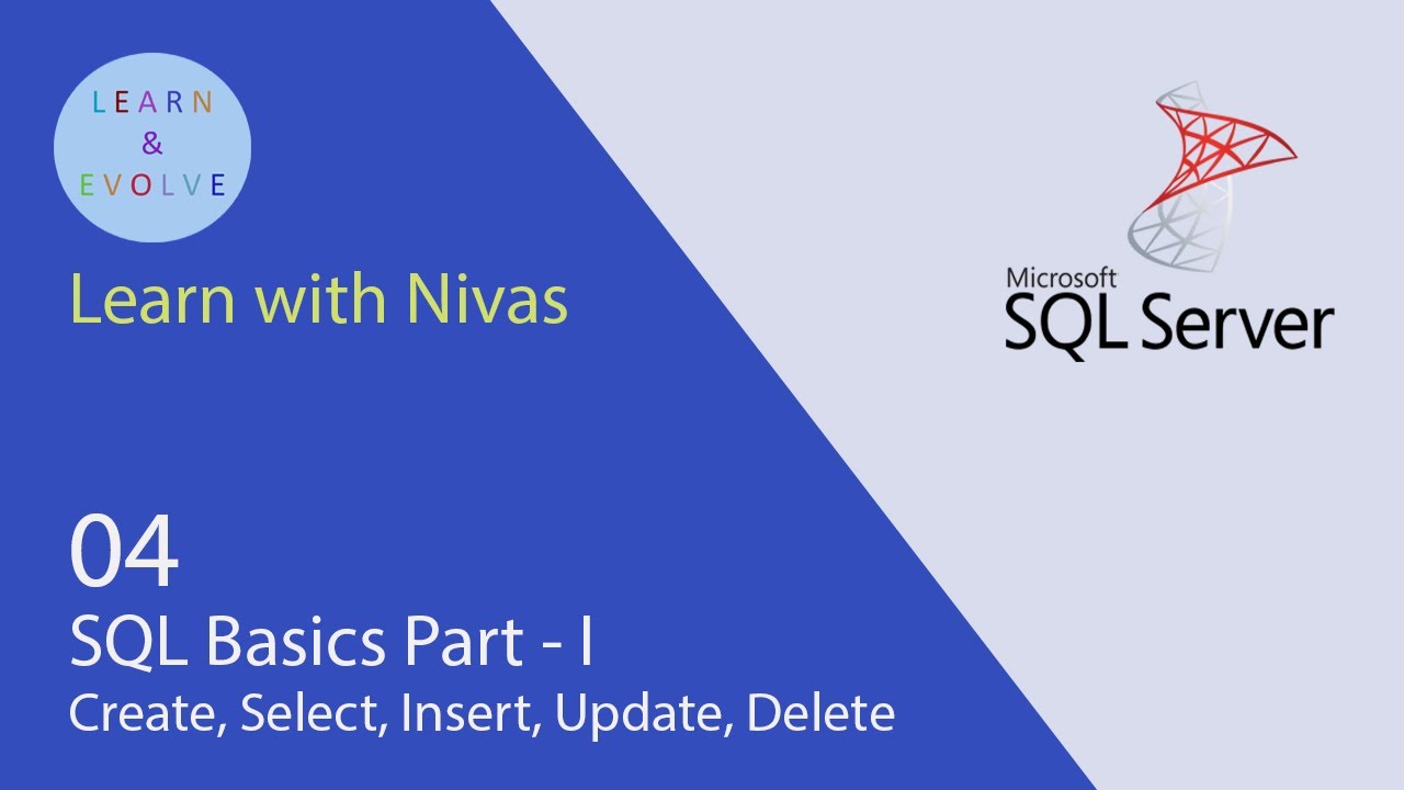 SQL Basics for Beginners | CURD Operations (CREATE SELECT INSERT UPDATE DELETE) Explained in Detail