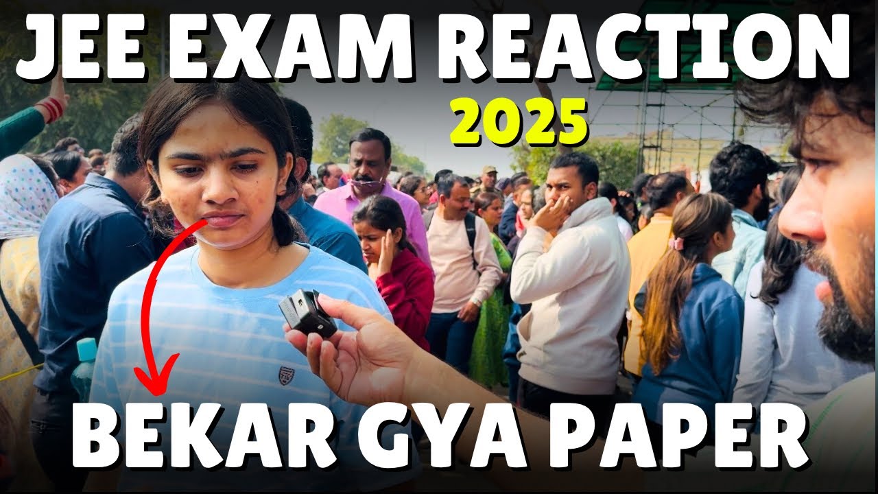 JEE MAINS Exam Reaction Video 2025 | Paper Bahut Tough Tha | JEE EXAM Review Video Kota #jee #exam