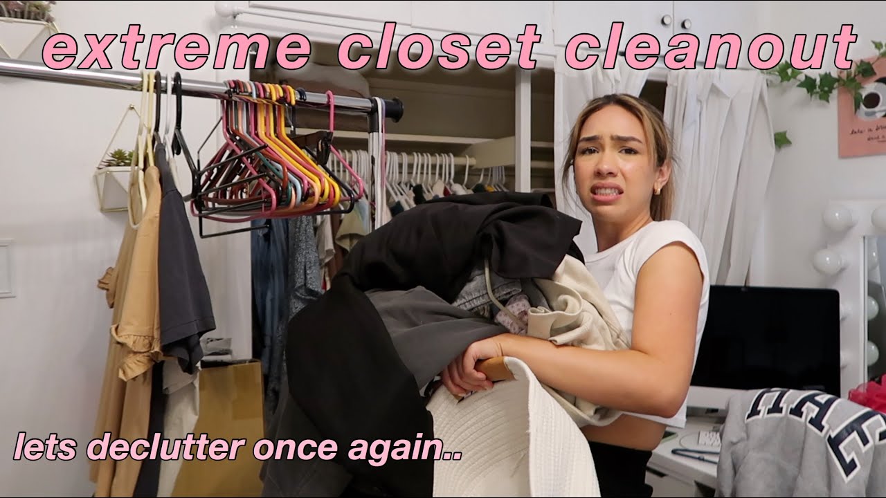 CLEANING OUT MY ENTIRE CLOSET *extreme*