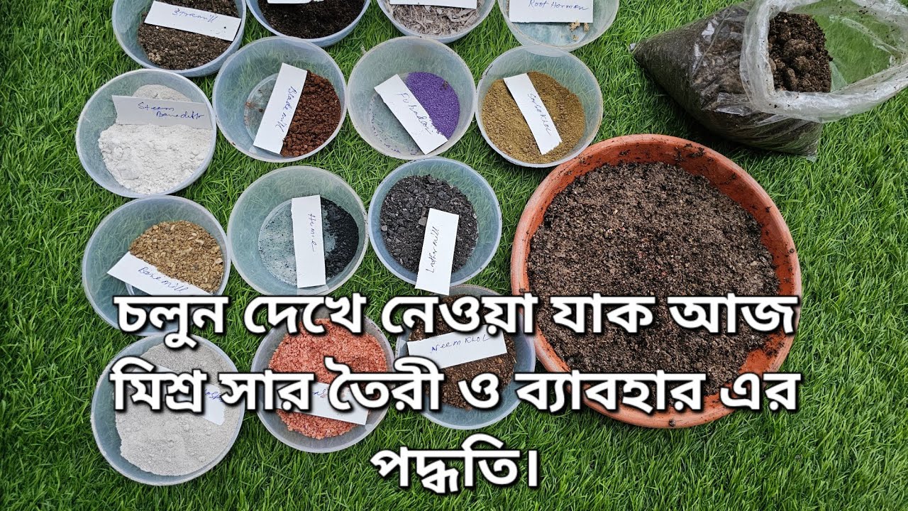 চলুন দেখে নেওয়া যাক আজ মিশ্র সার তৈরী ও ব্যাবহার এর পদ্ধতি।
