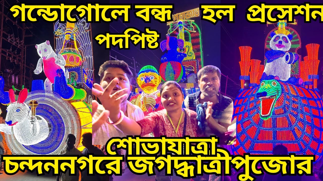 হটাৎ করে বন্ধ হলো পোসেশন গন্ডগোল ভিড়ের চাপে সাধারণ মানুষের ভোগান্তি Chandannagar Procession 2024