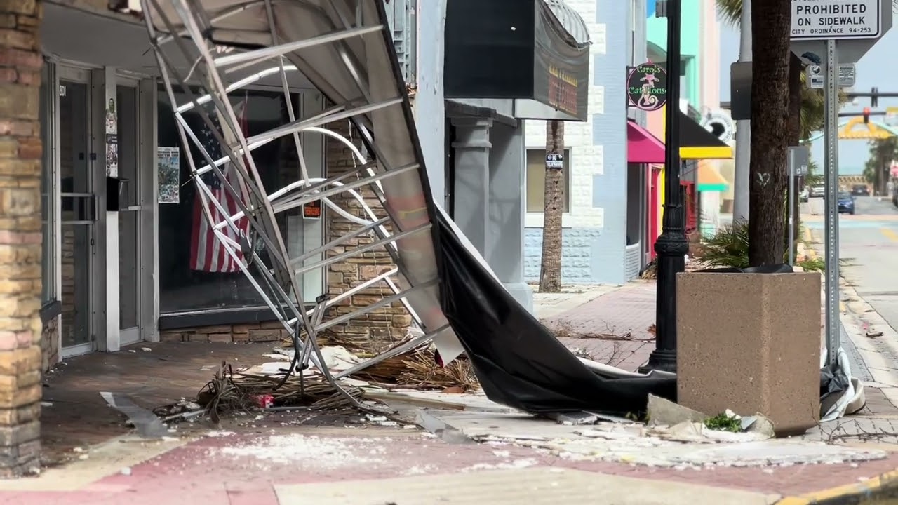 Damage from Daytona Beach, Florida, following Hurricane Milton